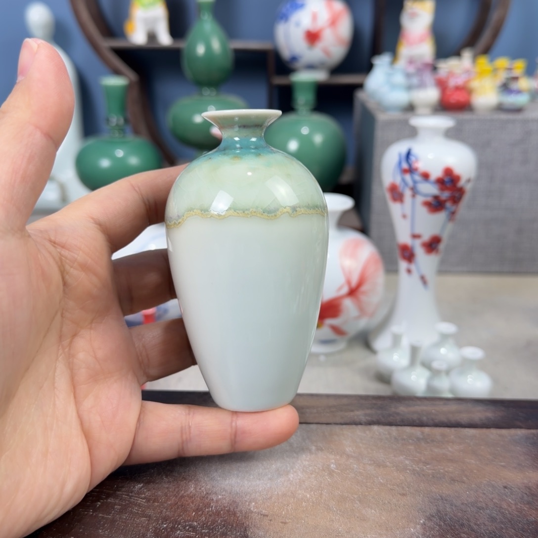 陶瓷手工小花器摆件