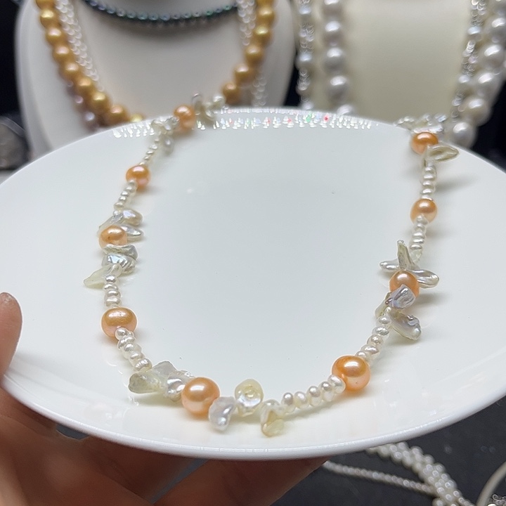 未镶嵌淡水珍珠颈饰