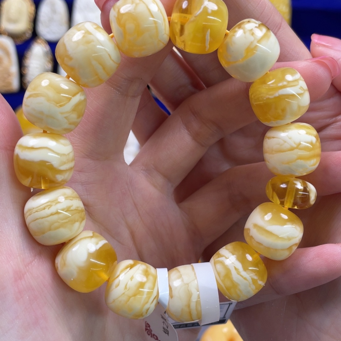 蜜蜡裸石未镶嵌琥珀蜜蜡