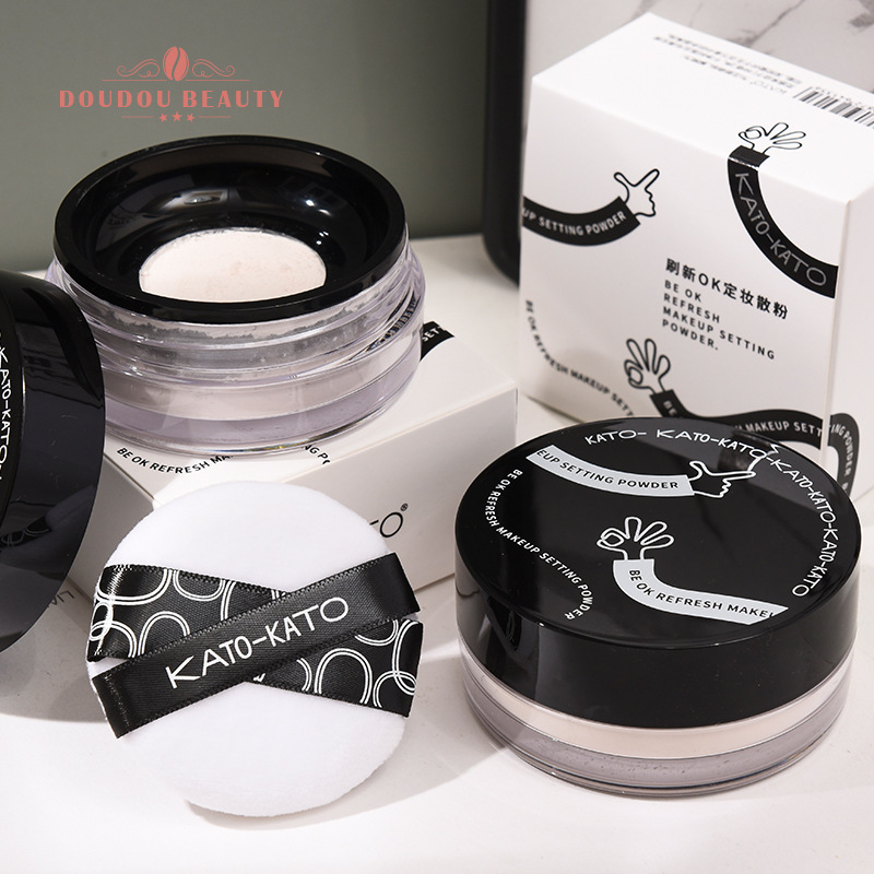 kato散粉蜜粉程十安定妆粉学生平价哑光防水清爽清爽防汗不脱妆