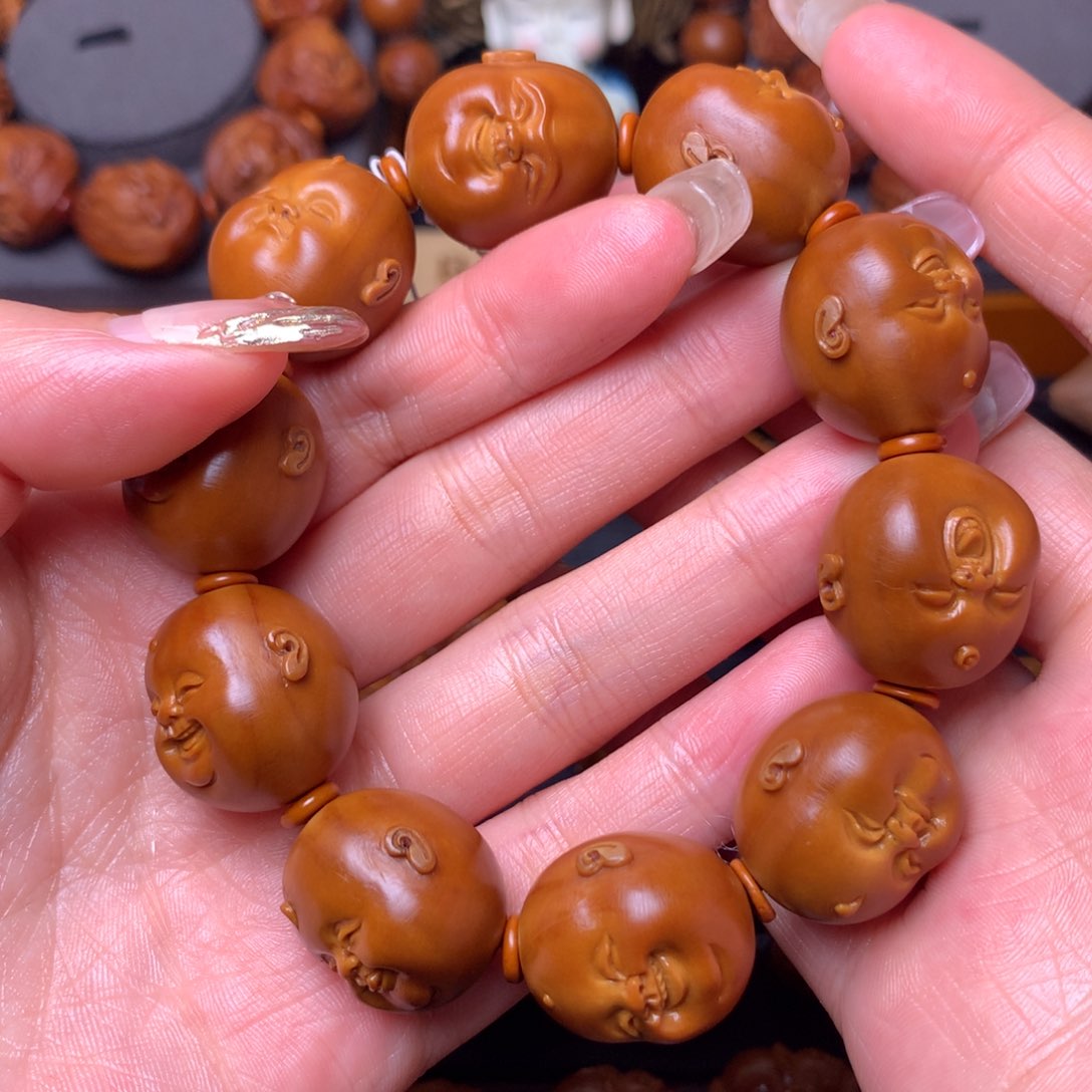 橄榄核手串/手链十分开心