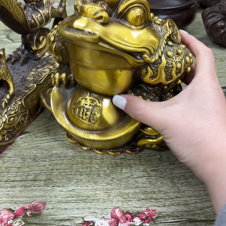 黑***草黄铜黄铜金蝉摆件铜器