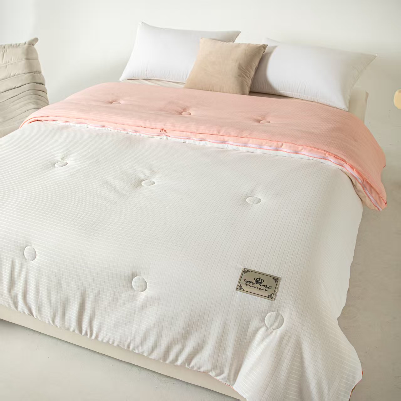 超柔提花大豆子母被