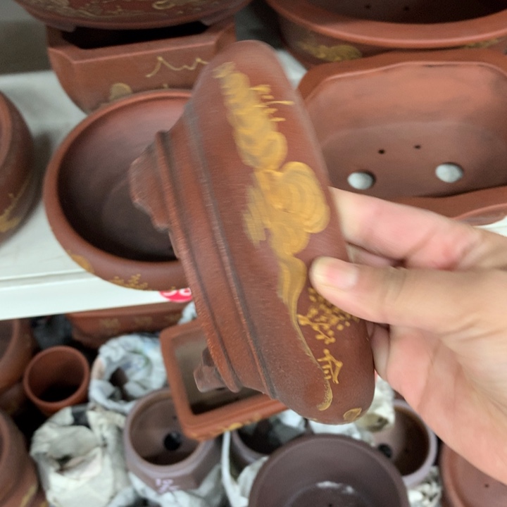 紫砂花盆无***忆紫砂花盆