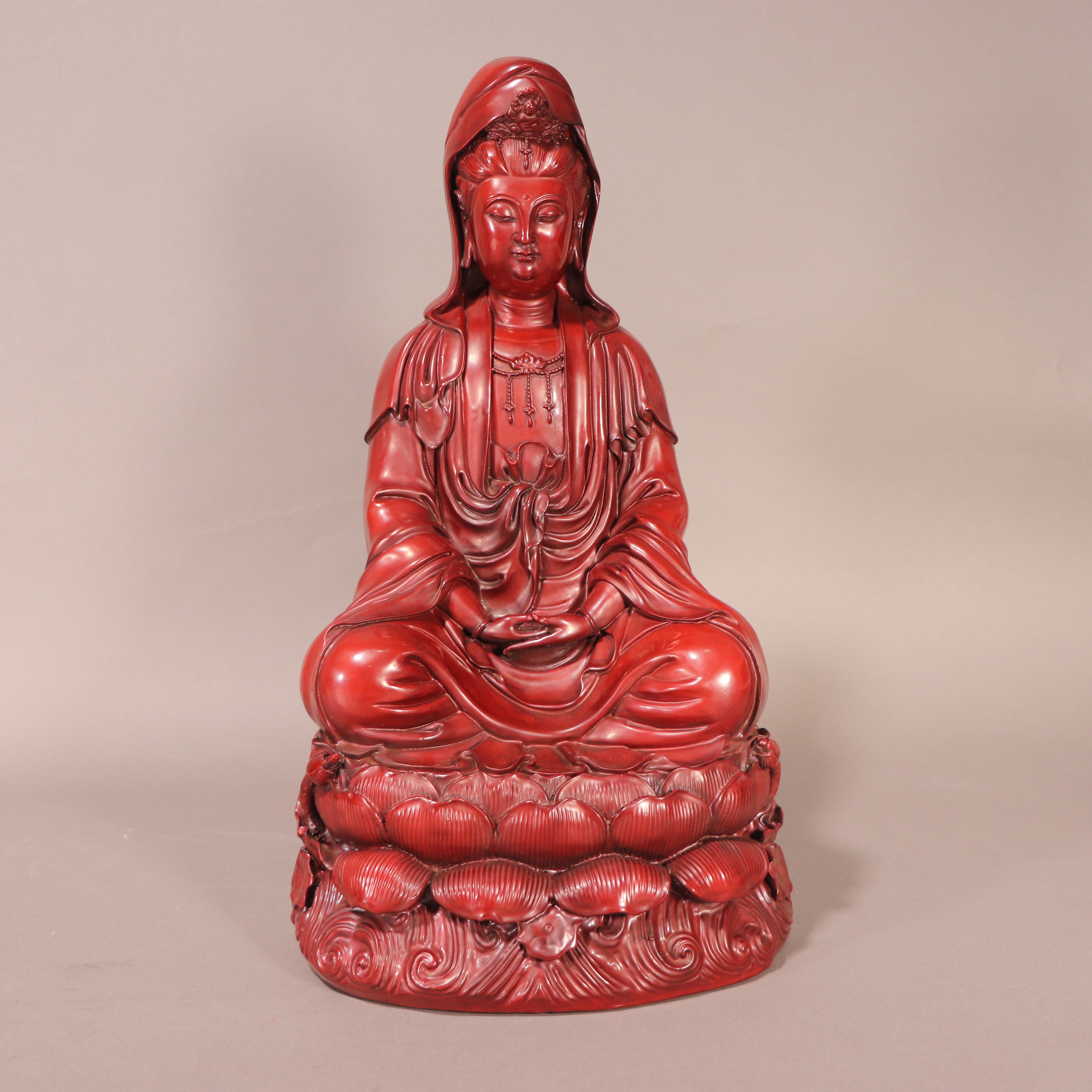 lot9  DY4009  清代  风帽观音