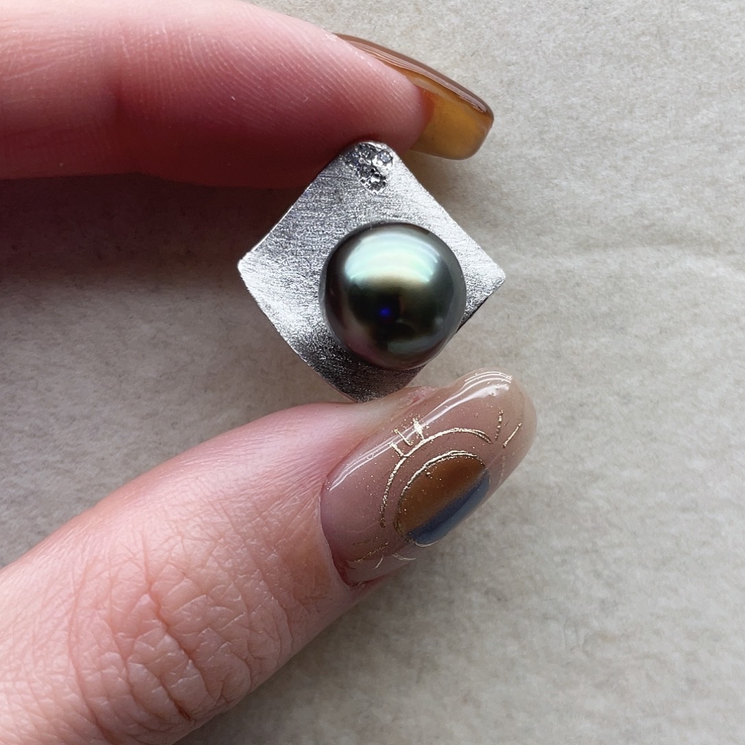 吊坠123海水珍珠银S925镶嵌