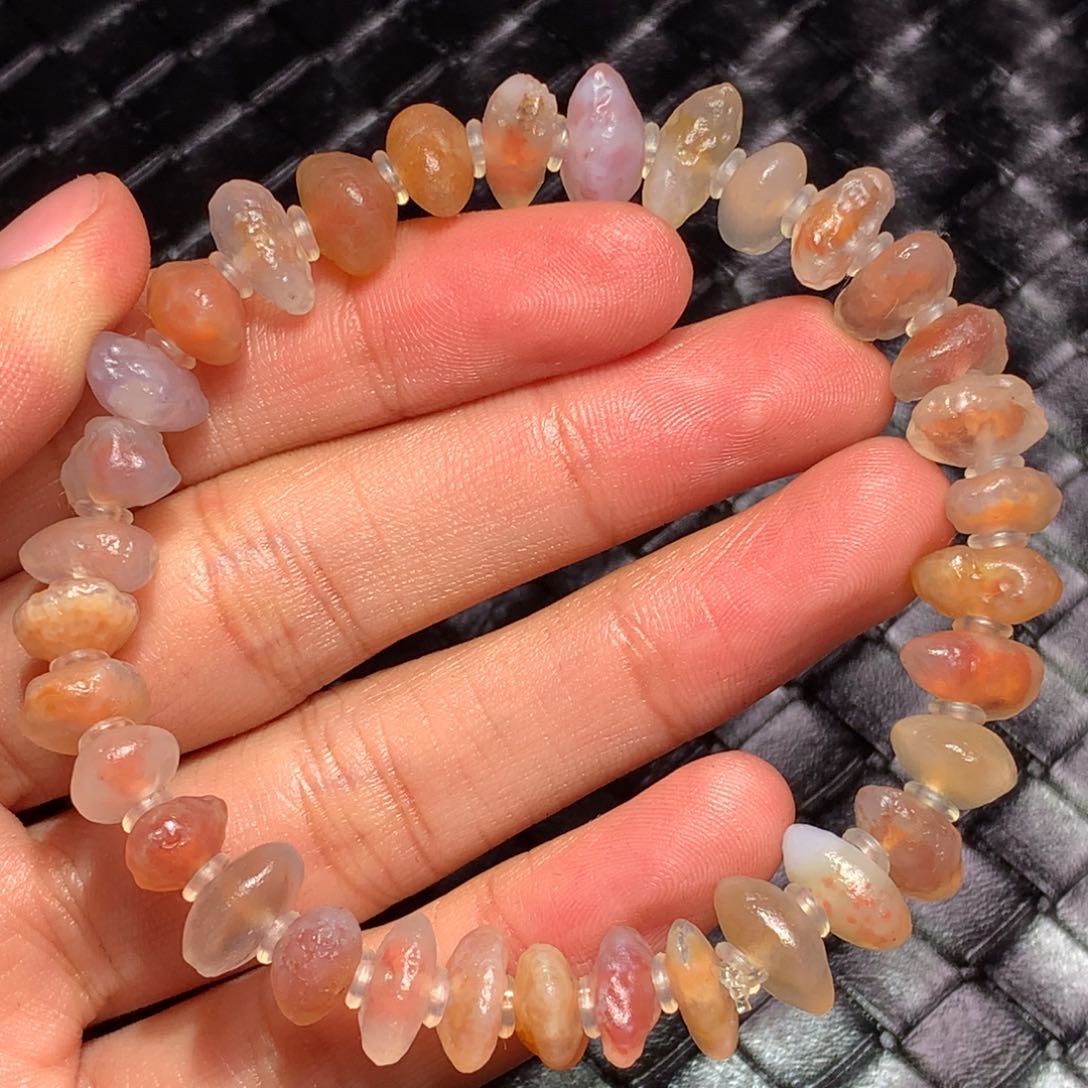 未镶嵌玛瑙/玉髓珠宝半成品