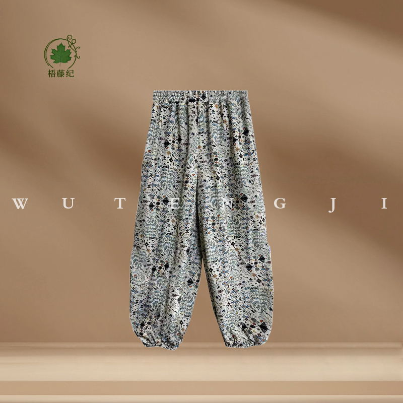 现货【清菡】【100桑蚕丝16姆米双皱缎】2025新款长裤休闲女童24X605