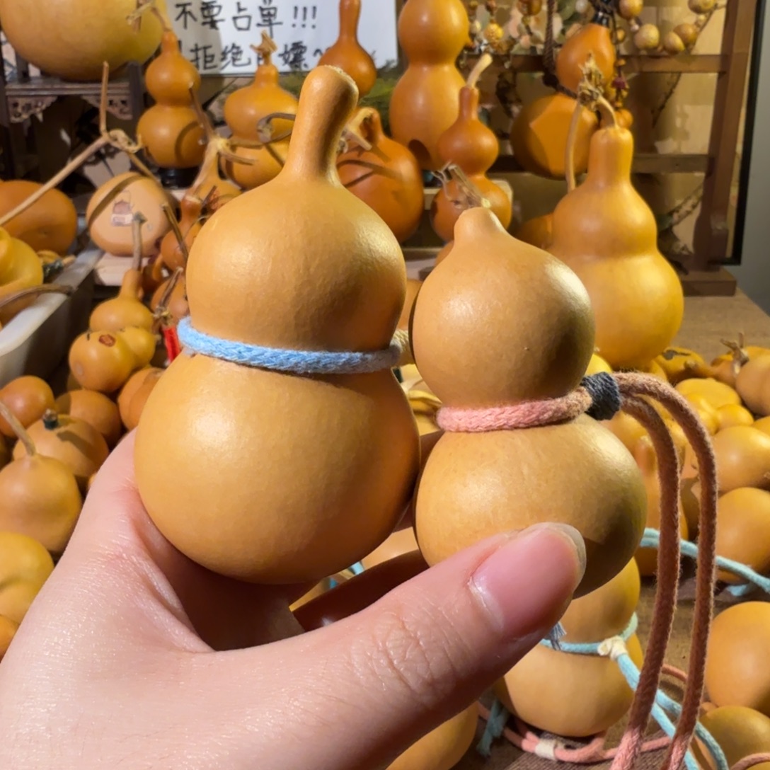 木***i天然可爱葫芦摆件手把
