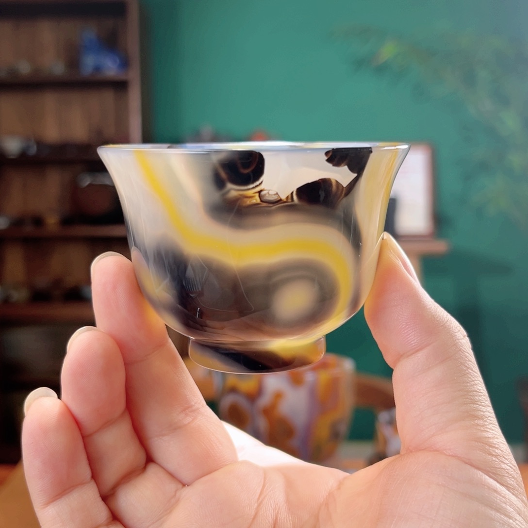 玛瑙/玉髓茶器未镶嵌鹏*哥