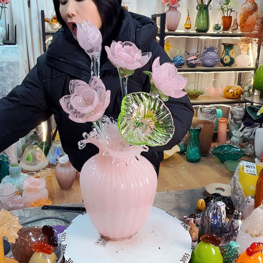 5花1瓶家悦美居琉璃摆件