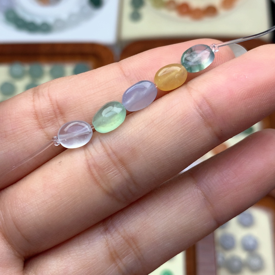 吊坠(不含链)未镶嵌翡翠扁珠