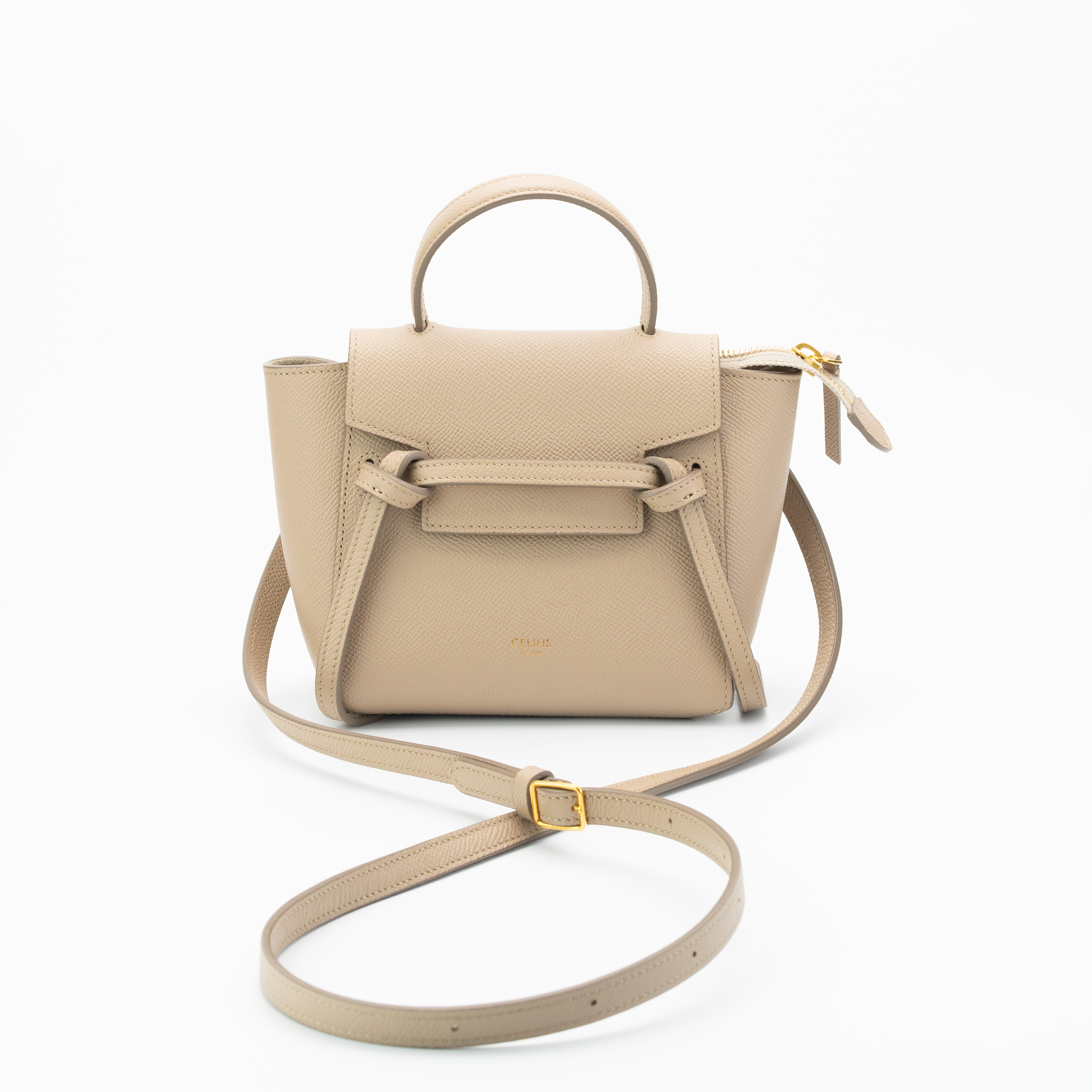 未使用 Celine/思琳 全新Pico鲶鱼包奶茶色6147