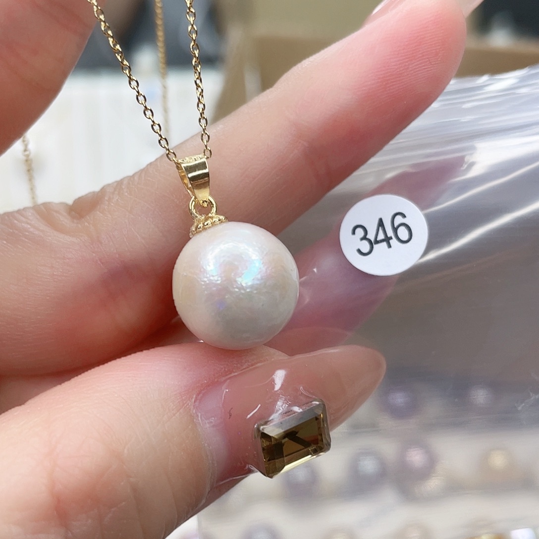 淡水珍珠吊坠(赠链)合金