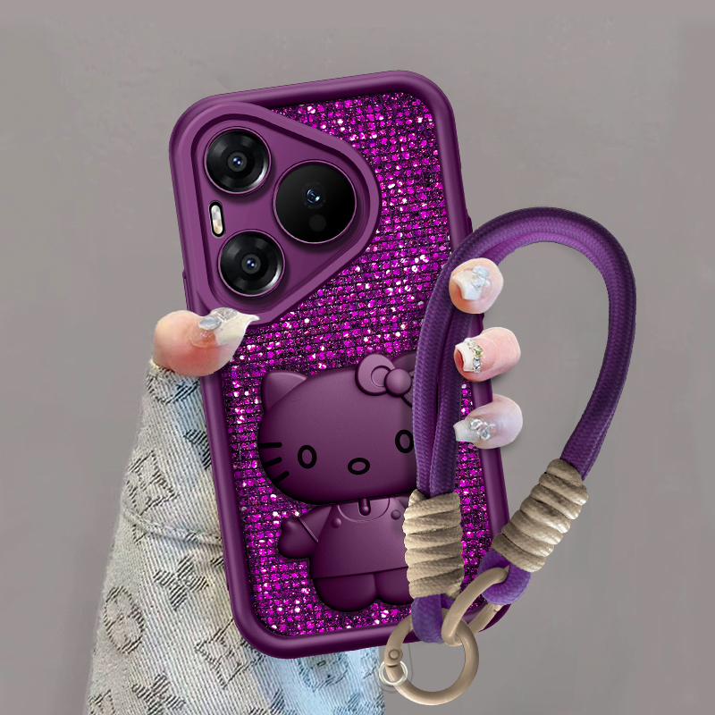 喵咪支架适用华为pura70pro天眼闪钻pura70全包70pro+手机壳商品图