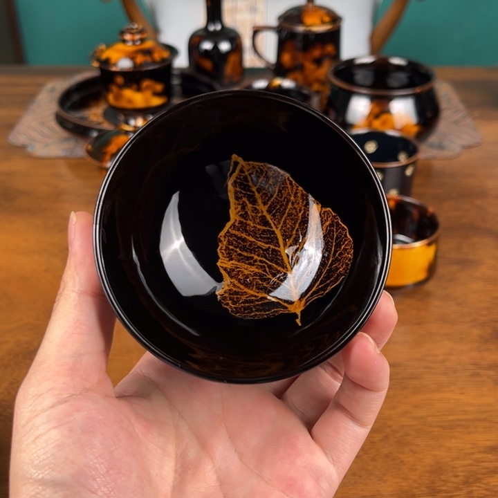 杯木叶天目菩提叶盏