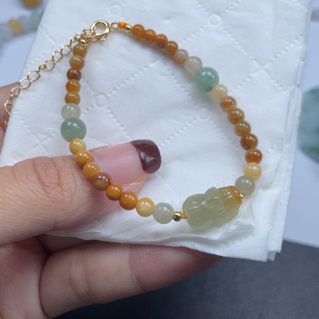 翡翠手链未镶嵌✨**?纯天然a货缅甸翡翠包邮