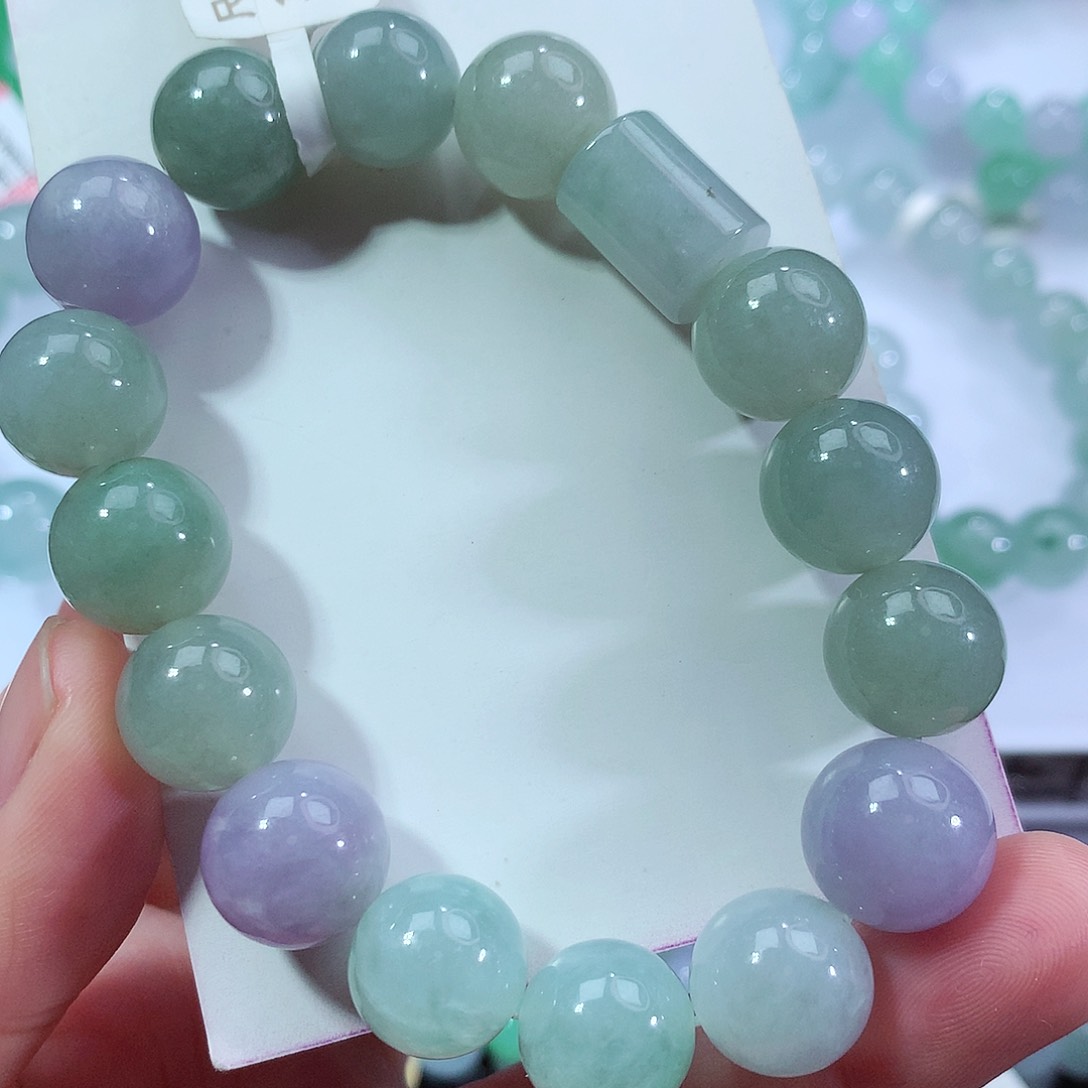 翡翠手链未镶嵌卡12.5