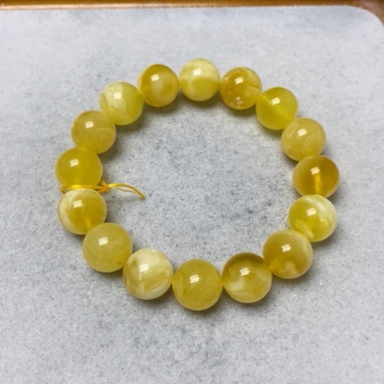 蜜蜡裸石未镶嵌手串