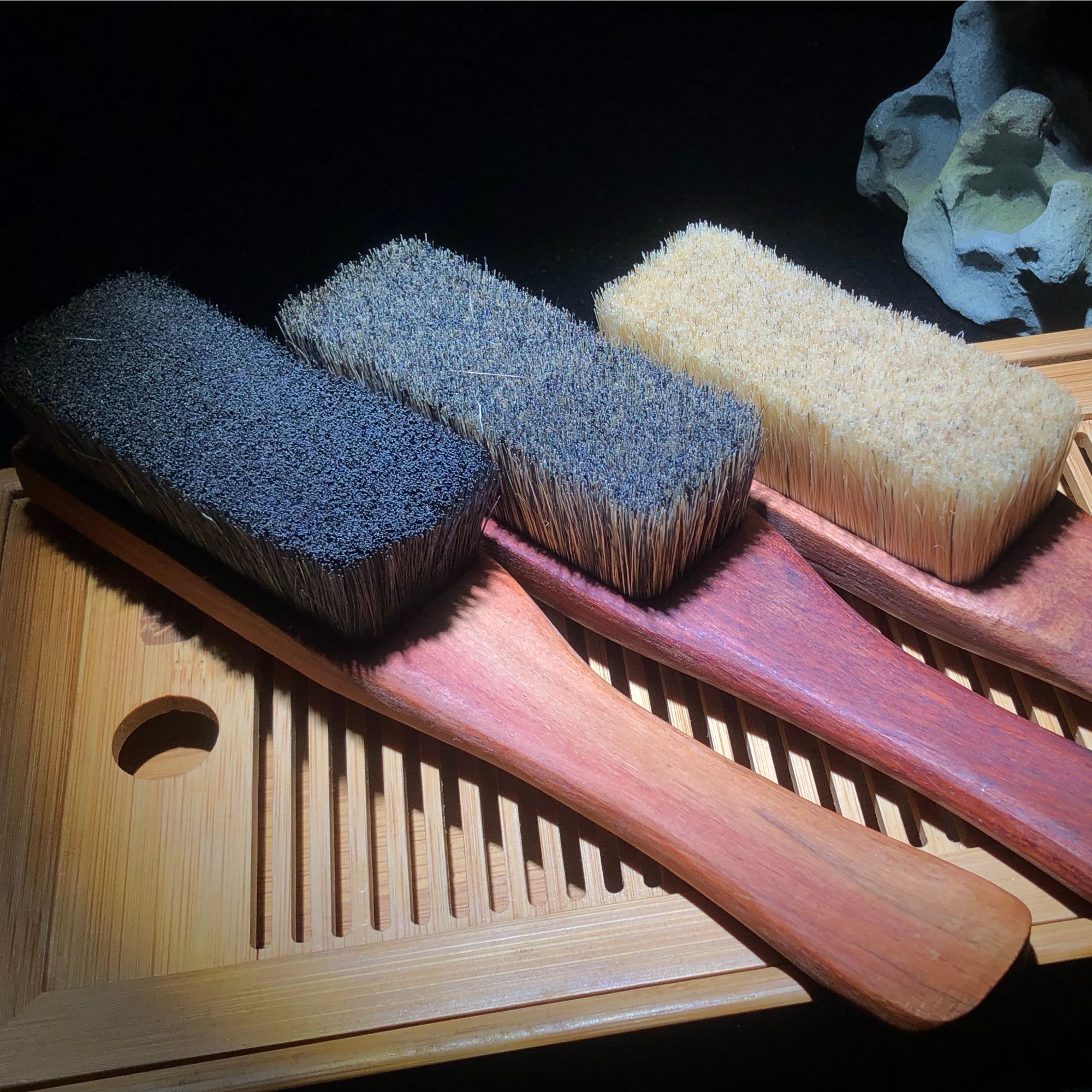 文玩核桃清洁上色鬃毛刷（马鬃）