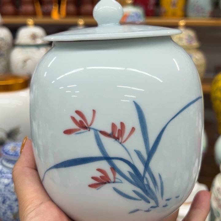 高端陶瓷茶叶罐密封罐