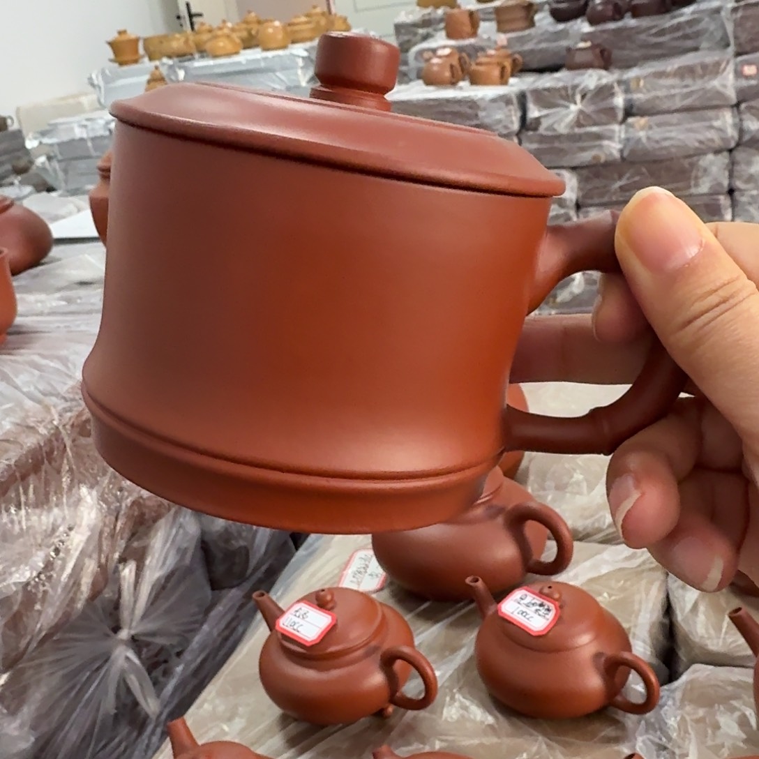 紫砂茶壶黄龙山原矿朱泥200