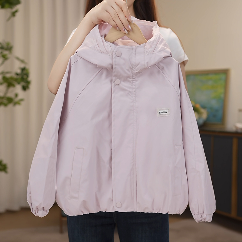女童外套2025新款运动百搭款中大童设计感拉链上衣短款外衣Q13871