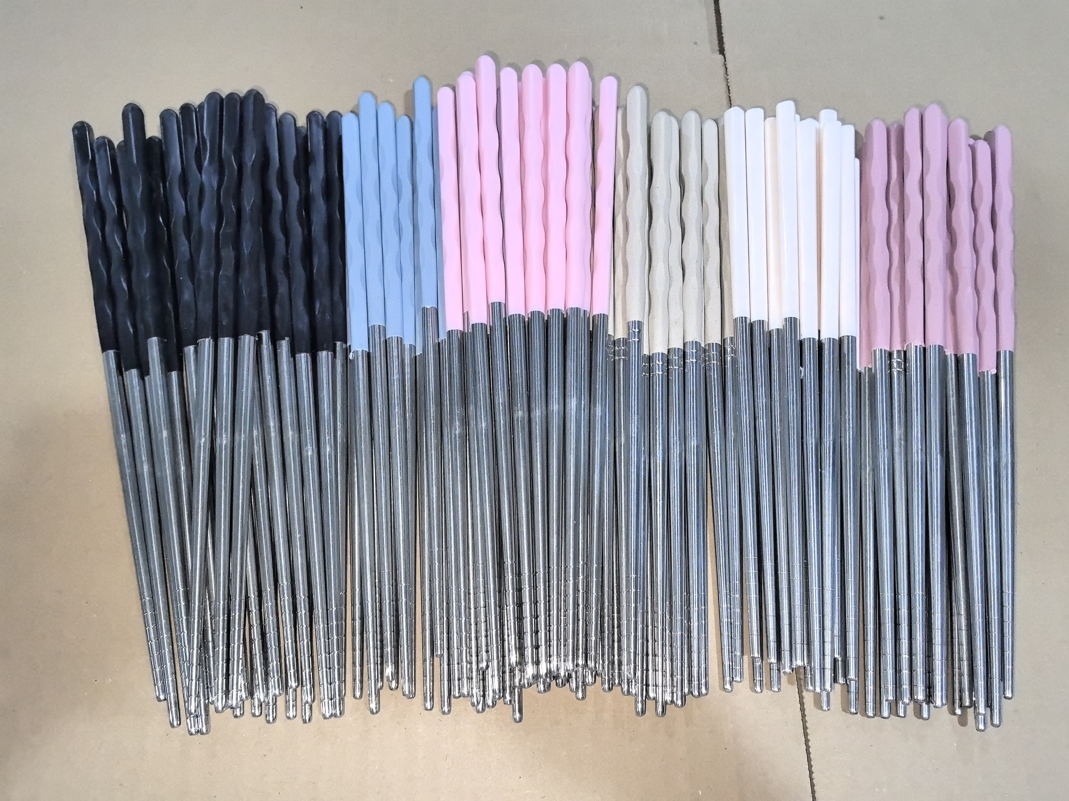 【耐高温不发霉】高档304不锈钢筷子家用耐高温防霉防滑餐具筷子