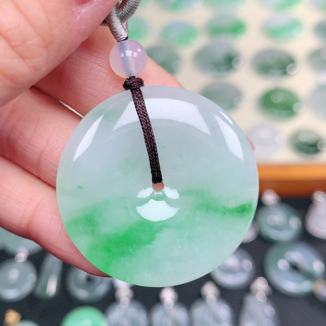 翡翠未镶嵌吊坠(不含链)34-5.5