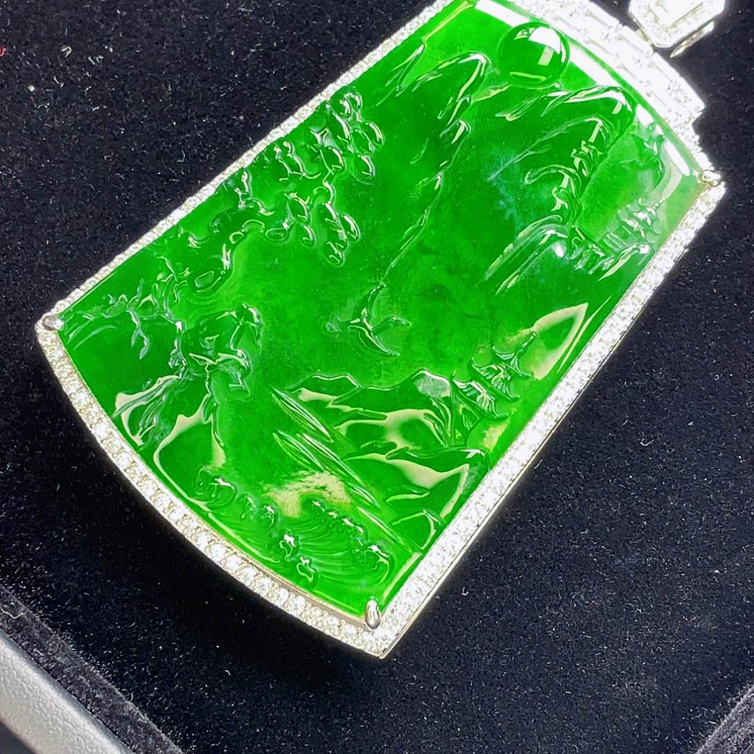 翡翠未镶嵌吊坠(不含链)