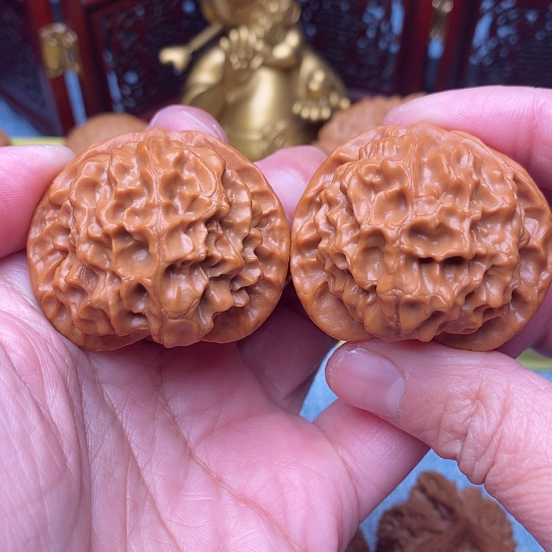 把件文玩核桃全品毕业绝配天花板肉球龙鳞40尺