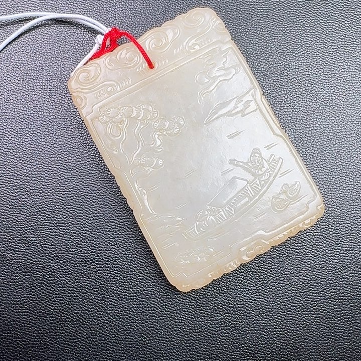 隔***叔和田玉未镶嵌挂件