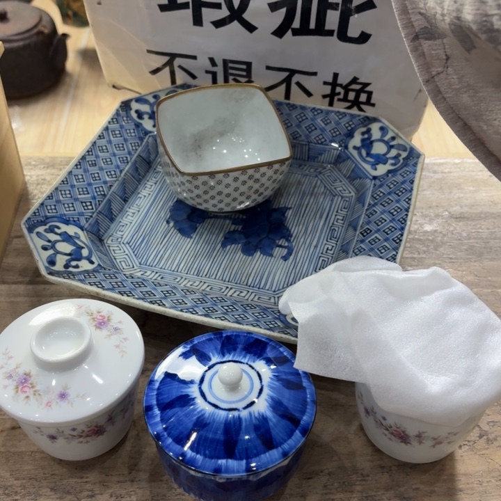 陶瓷古美术置物摆件