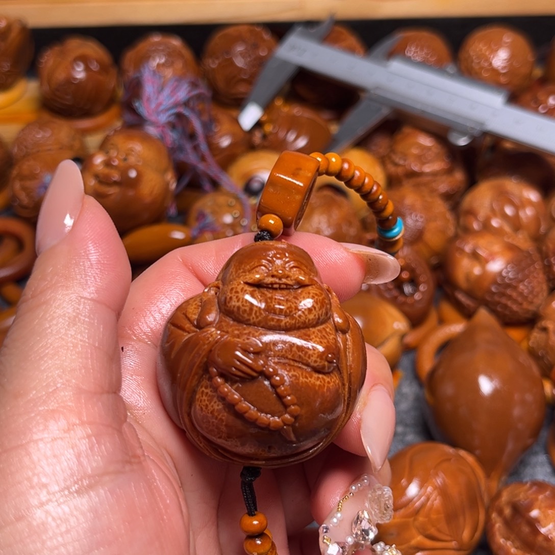 用***1橄榄核把件弥勒4.0