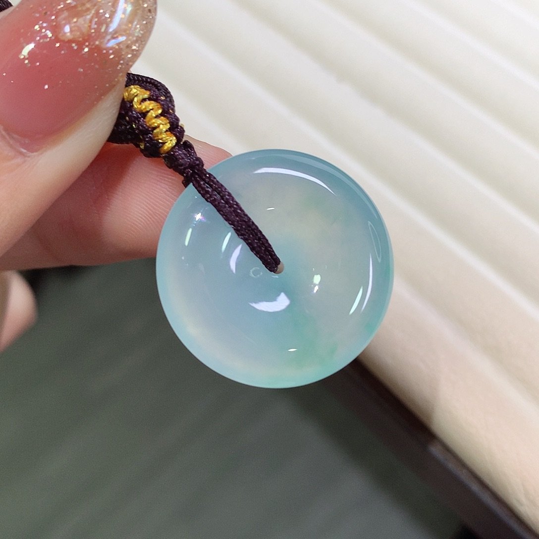 翡翠未镶嵌颈饰23.4-5.3
