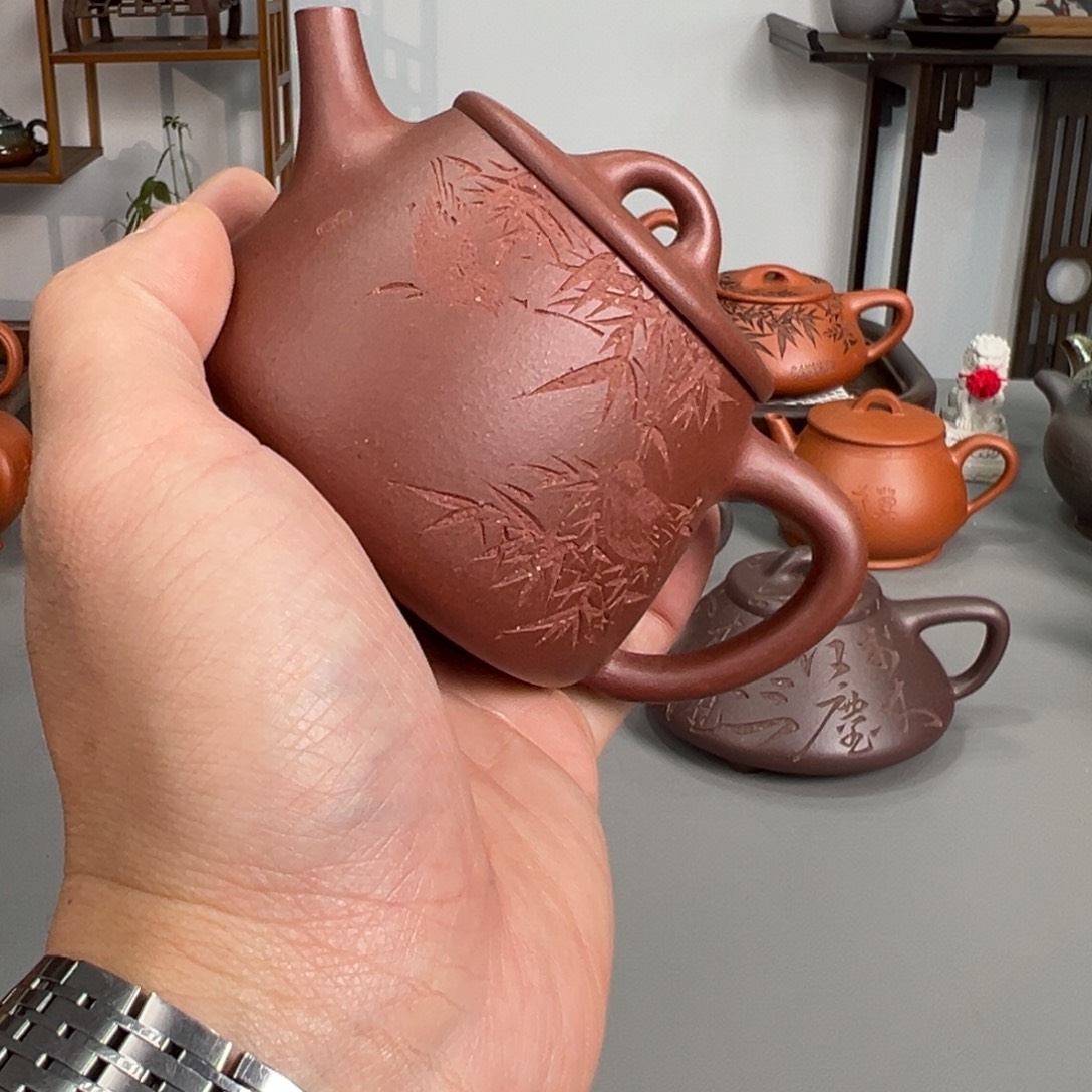 少***.茶壶紫砂底槽清高瓢