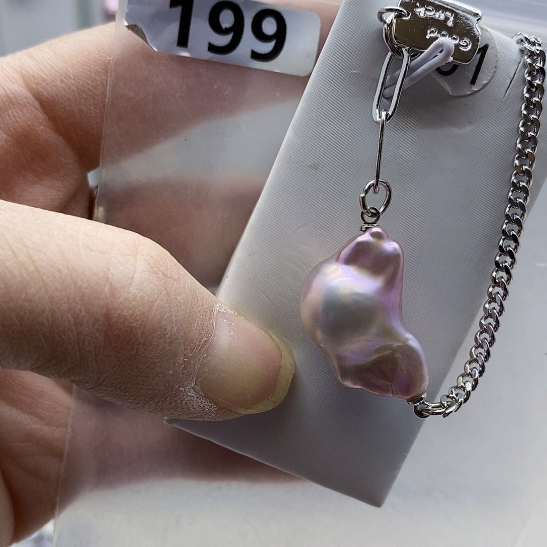 颈饰合金淡水珍珠