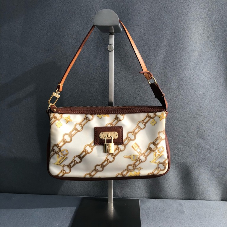 95新 LouisVuitton/路易威登 拾锦奢品 LV金锁麻将手提包 