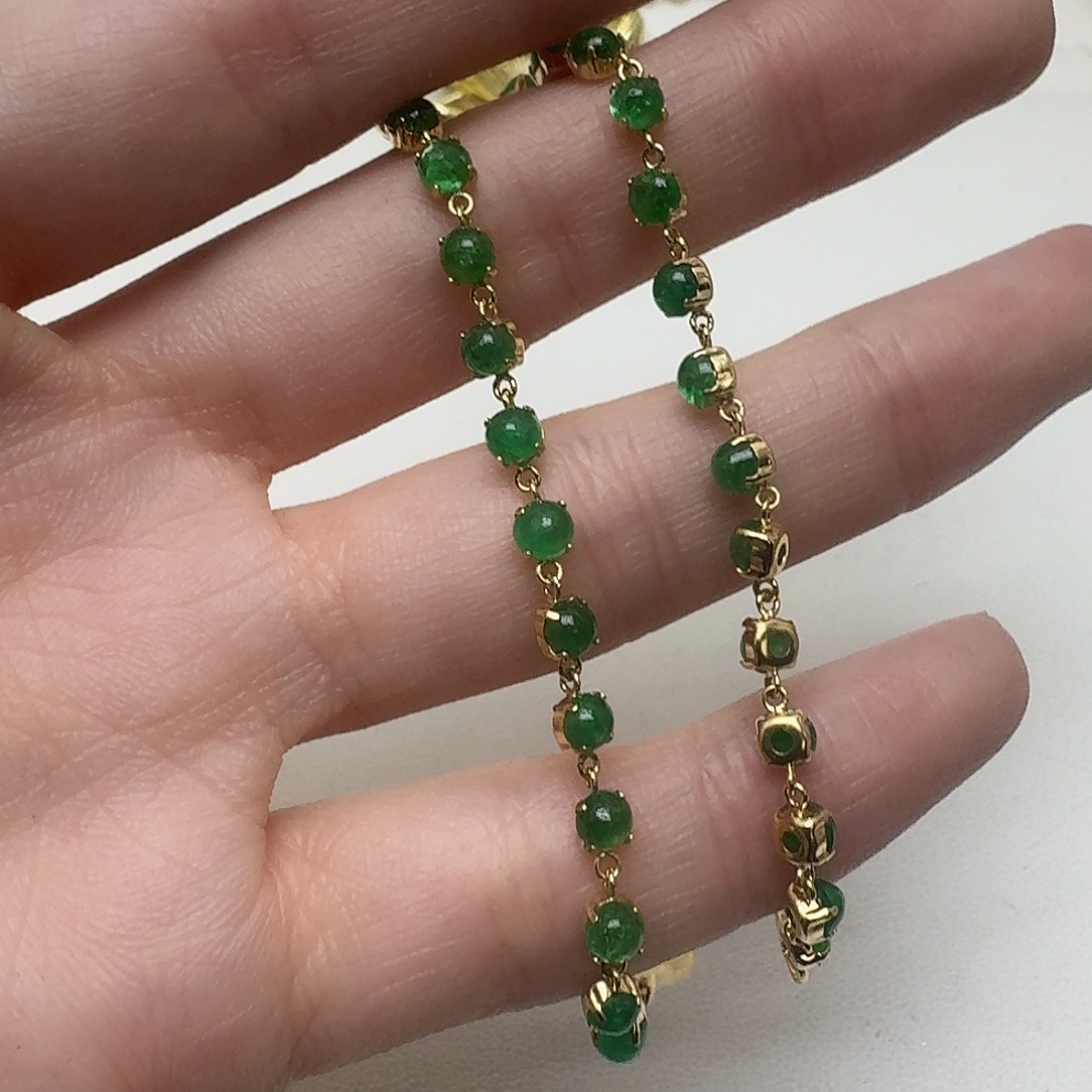 未镶嵌祖母绿手链