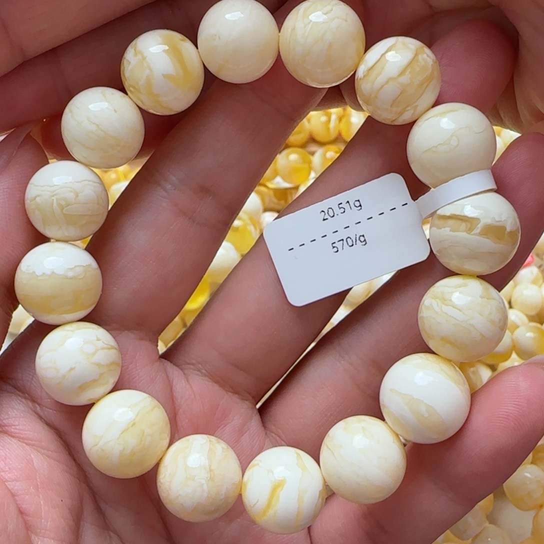 琥珀手链未镶嵌蜜蜡