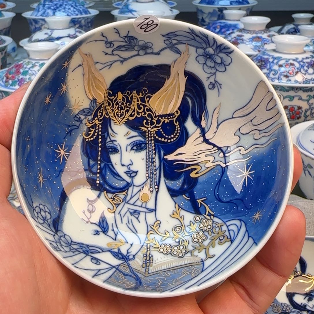 彦祖纯手工手绘茶具180