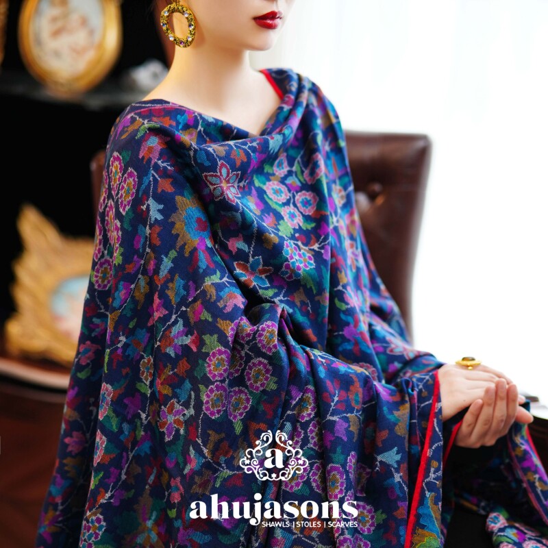 克什米尔pashmina披肩围巾卡尼 135*270 60032-11