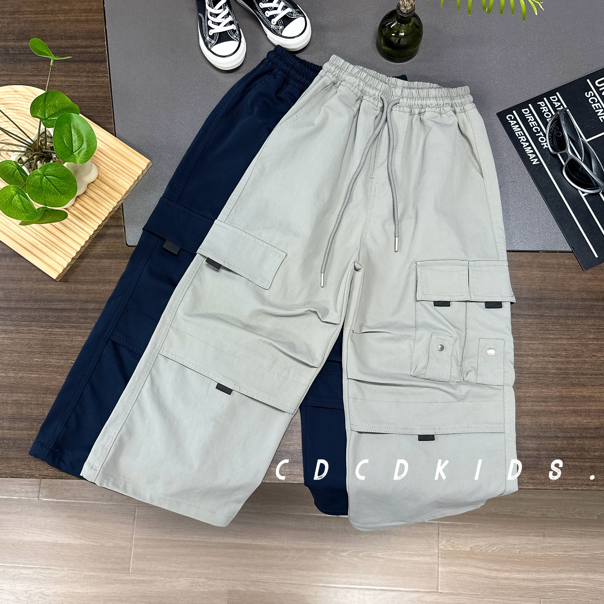 川度6072儿童秋季长裤子简潮百搭宽松中大童帅气工装男童长裤秋装