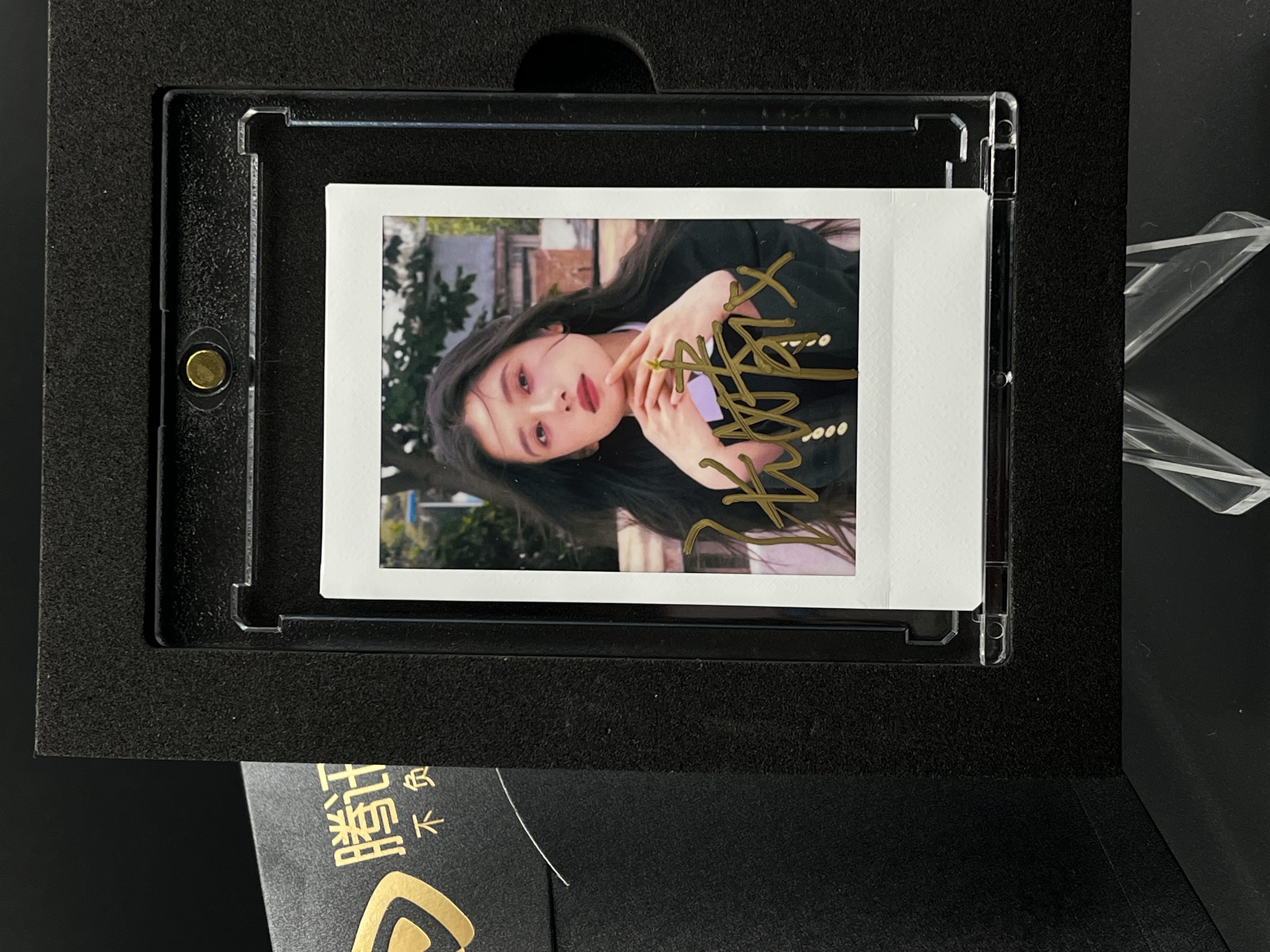 W421【张婧仪】亲签三寸正品富士拍立得mini相纸 白边
