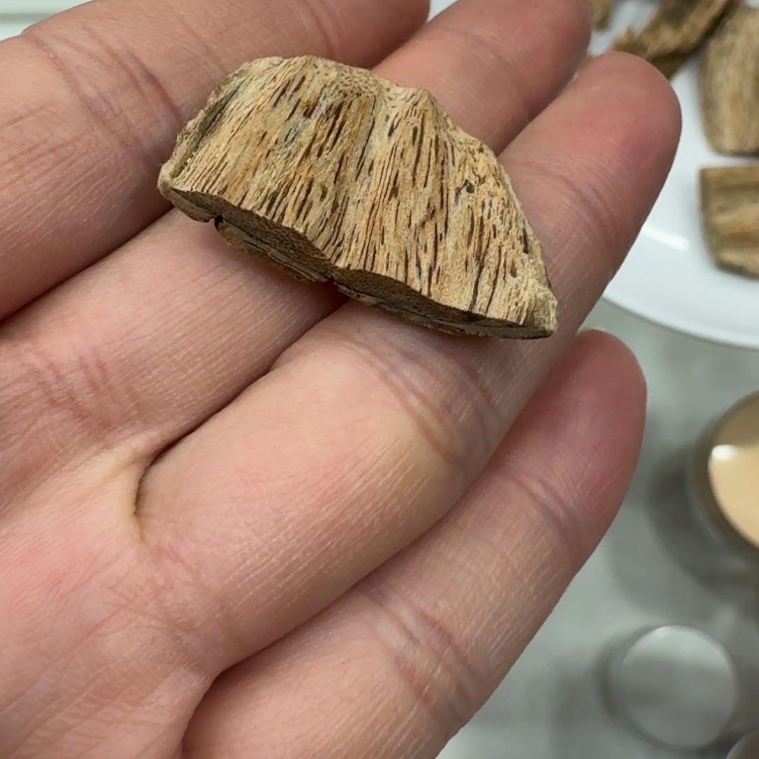 沉香碎屑沉香百年虎斑棋1.4克