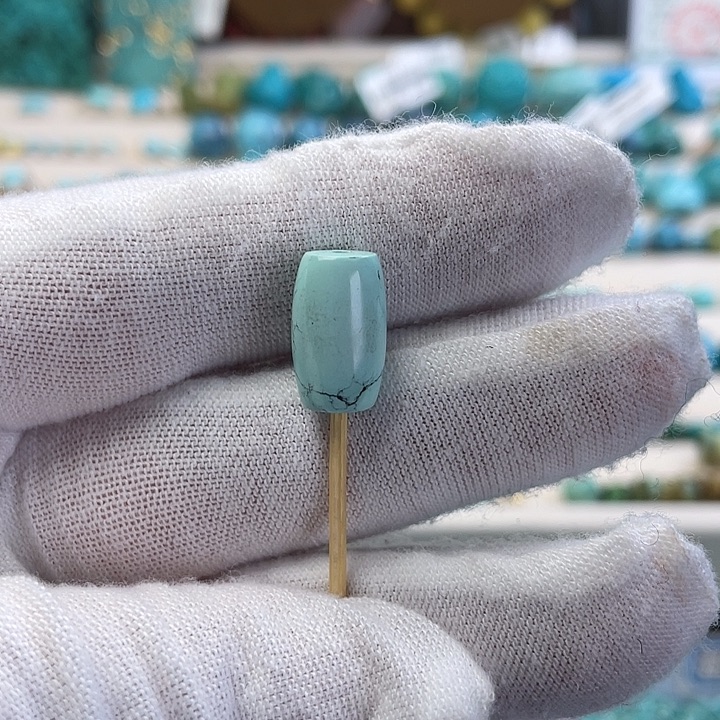 绿松石未镶嵌珠宝半成品14×8.3