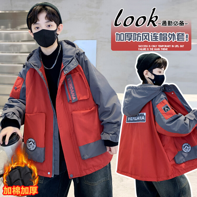 普通外套休闲冬季印花男童中大童