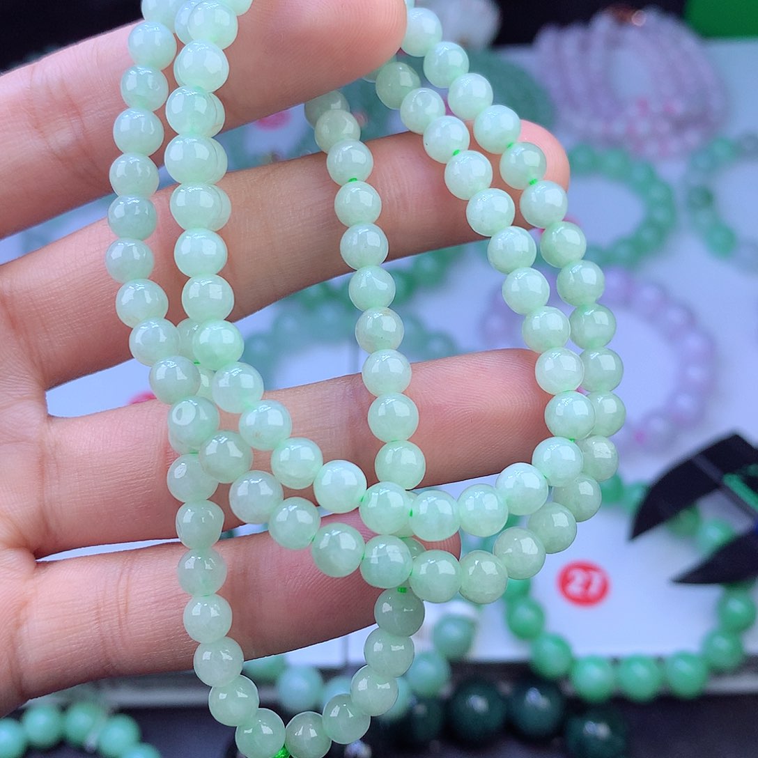 翡翠未镶嵌毛衣链