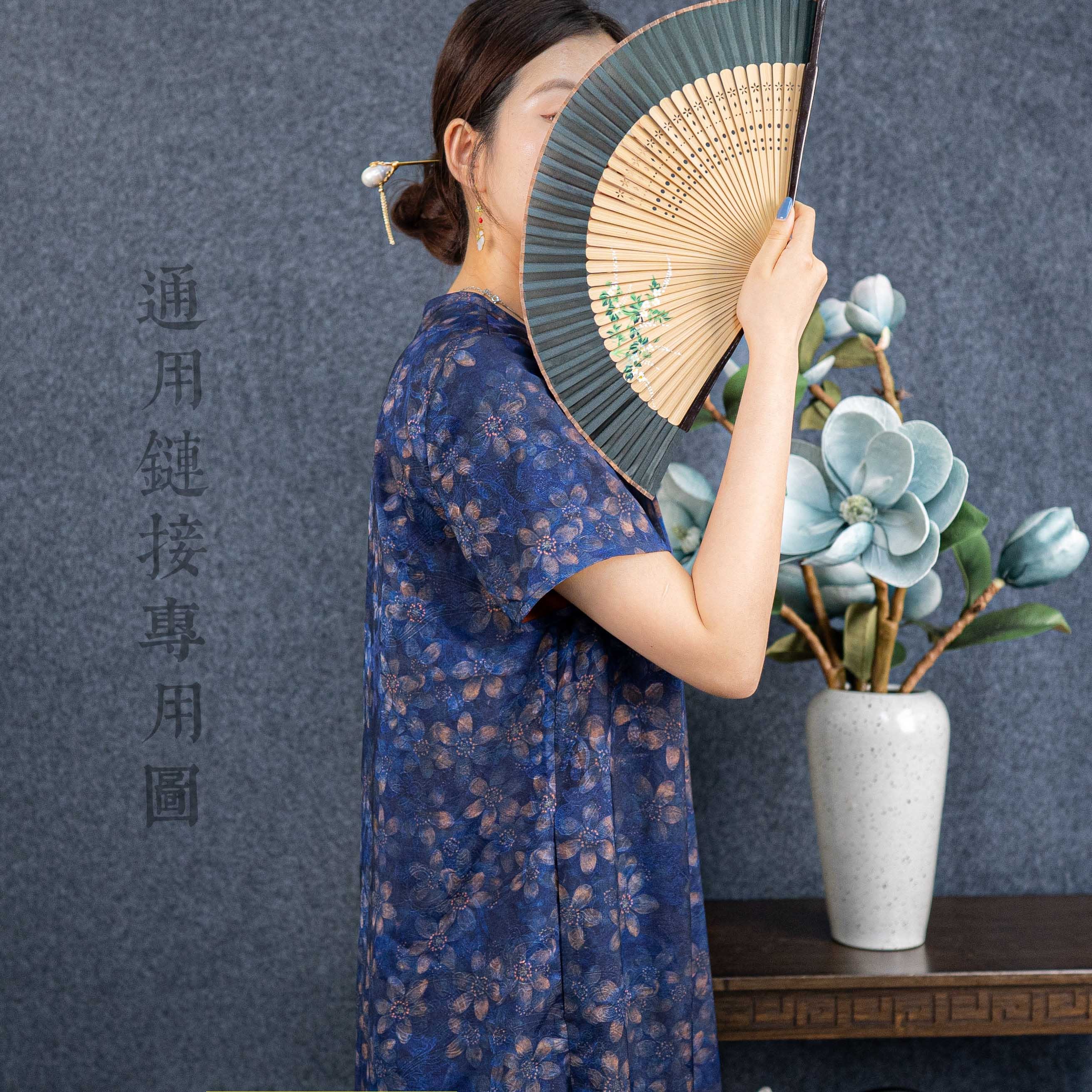 YZ 2025春夏新款气质国风通用半袖连衣裙  12345