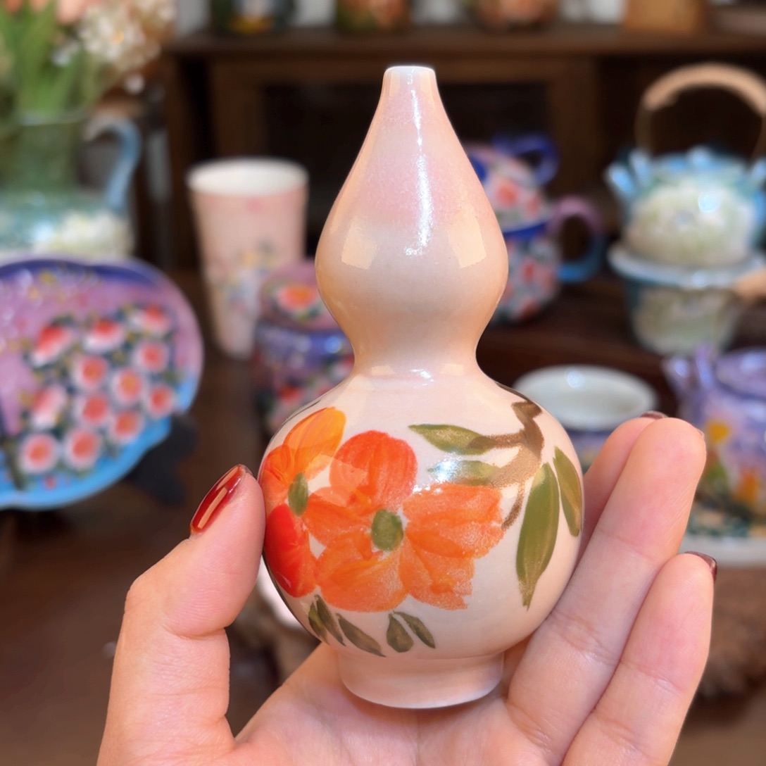 景德镇手绘高温釉下彩陶瓷茶具